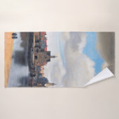 Uitzicht van Delft, Johannes Vermeer, 1659-1660 Badhanddoek (Badhanddoek)