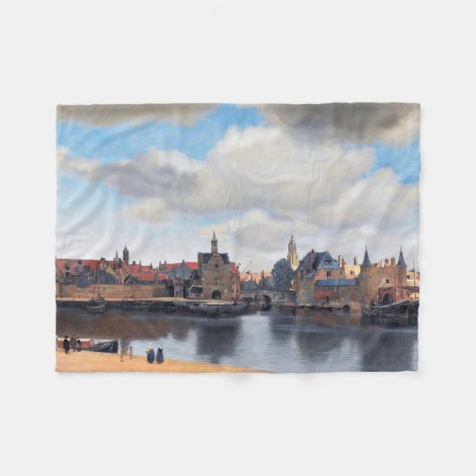 Uitzicht van Delft, Johannes Vermeer, 1659-1660 Fleece Deken (Voorkant (Horizontaal))