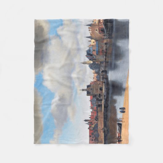 Uitzicht van Delft, Johannes Vermeer, 1659-1660 Fleece Deken (Voorkant)