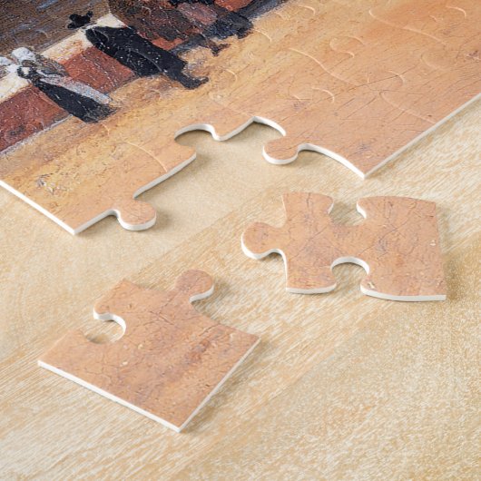 Uitzicht van Delft, Johannes Vermeer, 1659-1660 Legpuzzel (Zijkant)