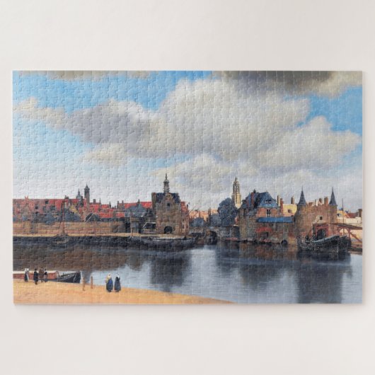Uitzicht van Delft, Johannes Vermeer, 1659-1660 Legpuzzel (Horizontaal)