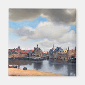 Uitzicht van Delft, Johannes Vermeer, 1659-1660 Magneet (Voorkant)