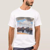 Uitzicht van Delft, Johannes Vermeer, 1659-1660 T-shirt (Voorkant)