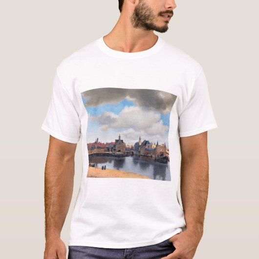 Uitzicht van Delft, Johannes Vermeer, 1659-1660 T-shirt (Voorkant)