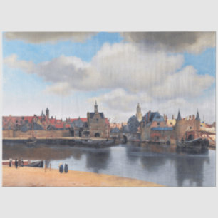 Uitzicht van Delft, Johannes Vermeer, 1659-1660 Tissuepapier