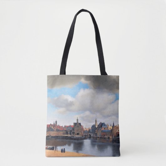 Uitzicht van Delft, Johannes Vermeer, 1659-1660 Tote Bag (Voorkant)