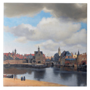 Uitzicht van Delft, Johannes Vermeer Tegeltje