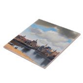Uitzicht van Delft, Johannes Vermeer Tegeltje (Zijkant)