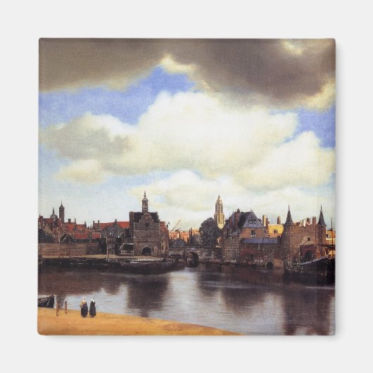 Uitzicht van Delft Magneet (Voorkant)