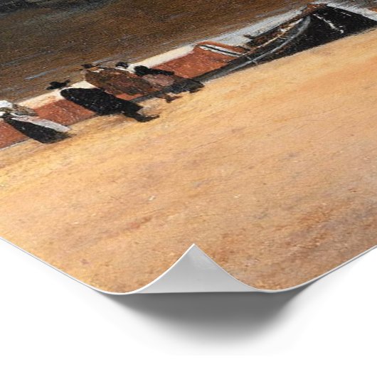 Uitzicht van Delft Poster (Hoek)