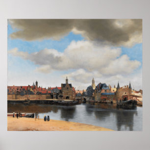 Uitzicht van Delft Poster