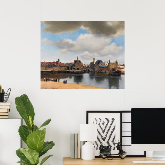 Uitzicht van Delft Poster (Thuiskantoor)
