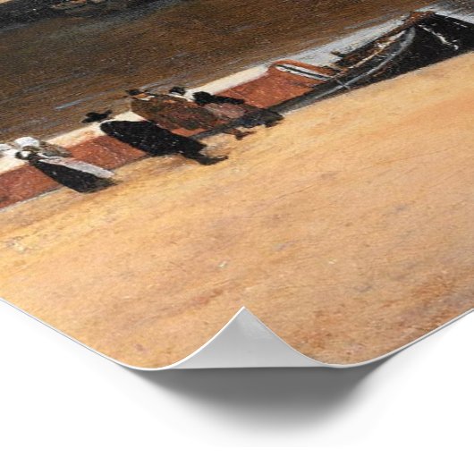 Uitzicht van Delft Poster (Hoek)