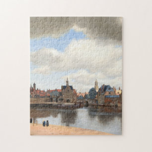 Uitzicht van Delft van Johannes Vermeer 1660 Legpuzzel