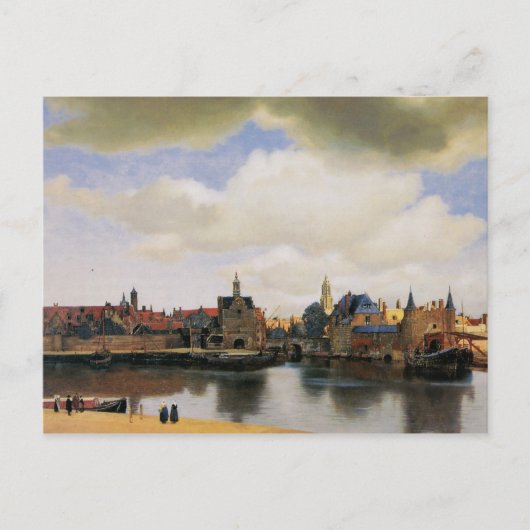 Uitzicht van Delft van Johannes Vermeer Briefkaart (Voorkant)