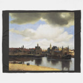 Uitzicht van Delft van Johannes Vermeer Fleece Deken (Voorkant (Horizontaal))