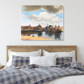 Uitzicht van Delft Vermeer Canvas Afdruk (Insitu (Slaapkamer))