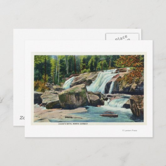 Uitzicht van Diana's Bath Briefkaart (Voorkant / Achterkant)