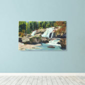 Uitzicht van Diana's Bath Canvas Afdruk (Insitu (Houten vloer))