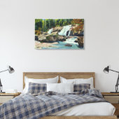 Uitzicht van Diana's Bath Canvas Afdruk (Insitu (Slaapkamer))