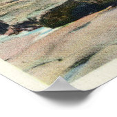 Uitzicht van Diana's Bath Poster (Hoek)