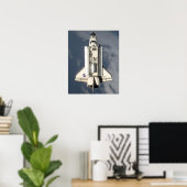 Uitzicht van Discovery van het internationale ruim Poster (Thuiskantoor)