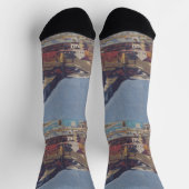 Uitzicht van Dolný Kubín door Arnold Peter Weisz Sokken (Top)