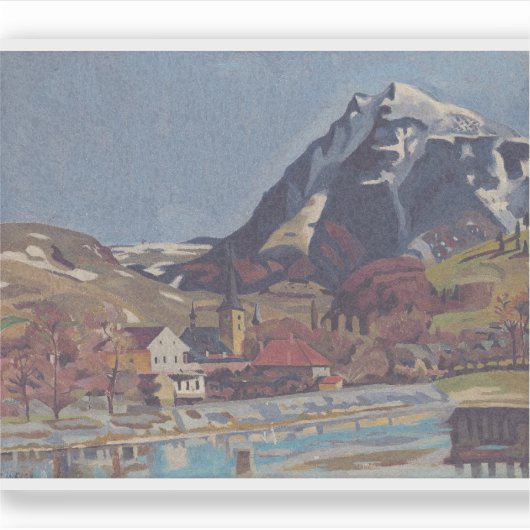 Uitzicht van Dolný Kubín door Arnold Peter Weisz Sticker (Voorkant)