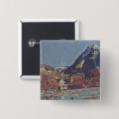 Uitzicht van Dolný Kubín door Arnold Peter Weisz Vierkante Button 5,1 Cm (Voorkant /achterkant)