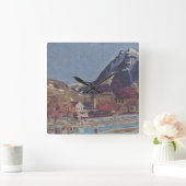 Uitzicht van Dolný Kubín door Arnold Peter Weisz Vierkante Klok (Huis)