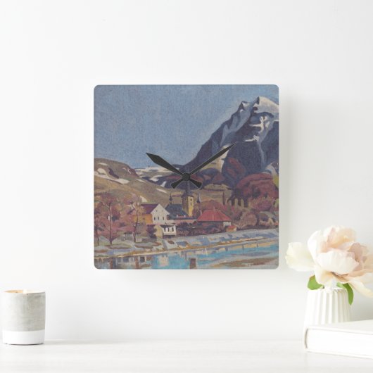 Uitzicht van Dolný Kubín door Arnold Peter Weisz Vierkante Klok (Huis)