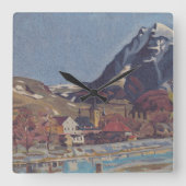 Uitzicht van Dolný Kubín door Arnold Peter Weisz Vierkante Klok (Voorkant)