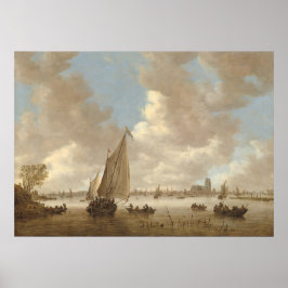 Uitzicht van Dordrecht - Jan van Goyen Fine Art Po Poster