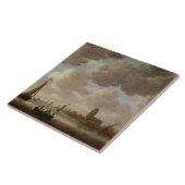 Uitzicht van Dordrecht stroomafwaarts van de Grote Tegeltje (Zijkant)