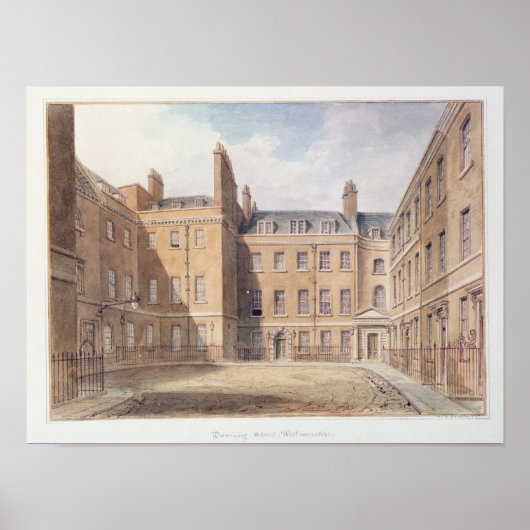 Uitzicht van Downing Street, Westminster Poster (Voorkant)