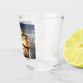 Uitzicht van drie steden op Malta 's nachts Shot Glas (Rechts)