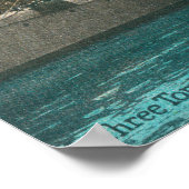 Uitzicht van drie torpedo-bootdoeners in de dok poster (Hoek)