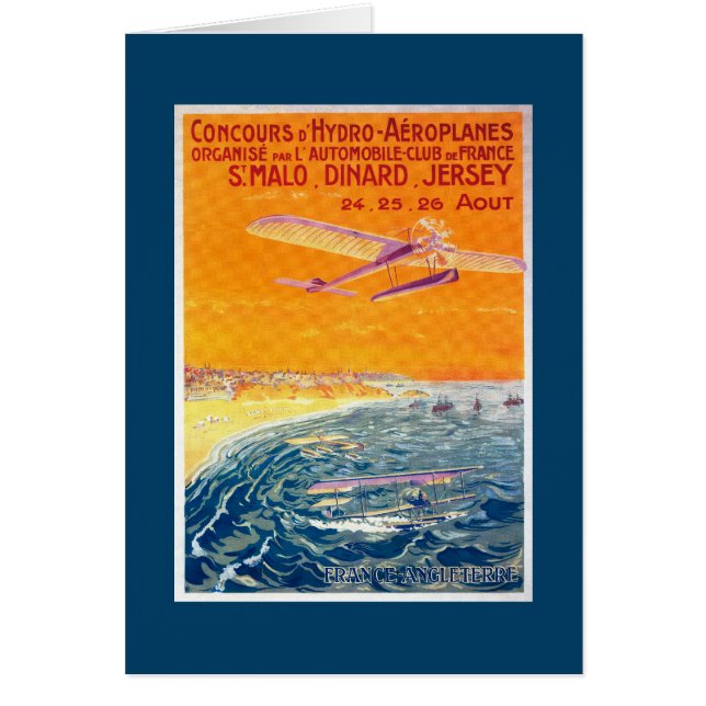 Uitzicht van drijfvliegtuigen in Poster van lucht  (Voorkant)