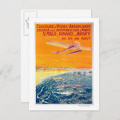 Uitzicht van drijfvliegtuigen in Poster van lucht  Briefkaart (Voorkant / Achterkant)