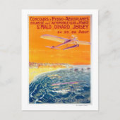 Uitzicht van drijfvliegtuigen in Poster van lucht  Briefkaart (Voorkant)