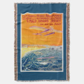 Uitzicht van drijfvliegtuigen in Poster van lucht Deken (Voorkant Verticaal)