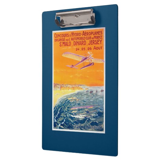 Uitzicht van drijfvliegtuigen in Poster van lucht  Klembord (Links)