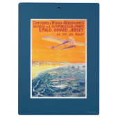 Uitzicht van drijfvliegtuigen in Poster van lucht  Klembord (Achterkant)