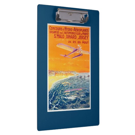 Uitzicht van drijfvliegtuigen in Poster van lucht Klembord (Rechts)