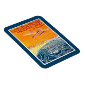 Uitzicht van drijfvliegtuigen in Poster van lucht Magneet (Rechterzijde)