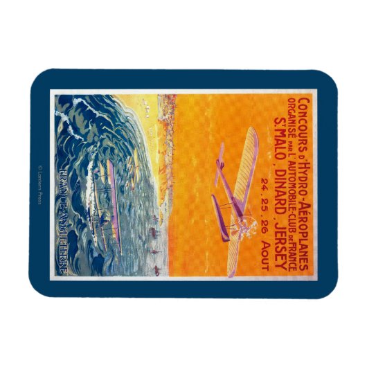 Uitzicht van drijfvliegtuigen in Poster van lucht Magneet (Horizontaal)