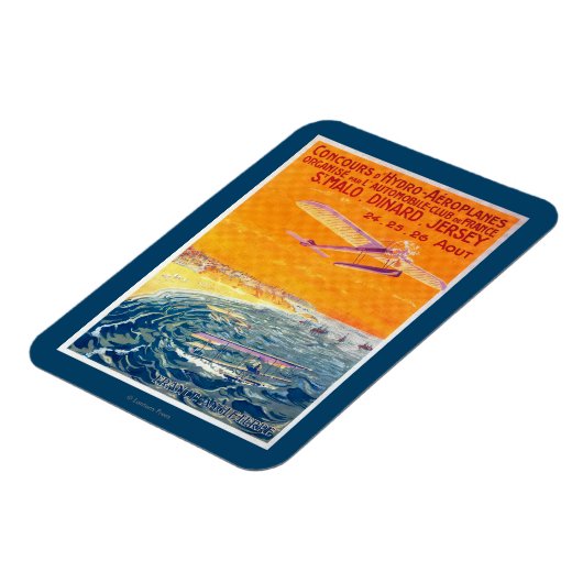 Uitzicht van drijfvliegtuigen in Poster van lucht Magneet (Linkerzijde)