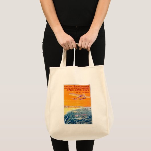 Uitzicht van drijfvliegtuigen in Poster van lucht Tote Bag (Voorkant (product))
