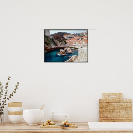 Uitzicht van Dubrovnik Poster (Keuken)