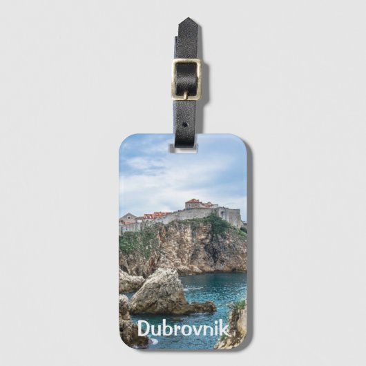 Uitzicht van Dubrovnik uit zee Bagagelabel (Voorkant (verticaal))